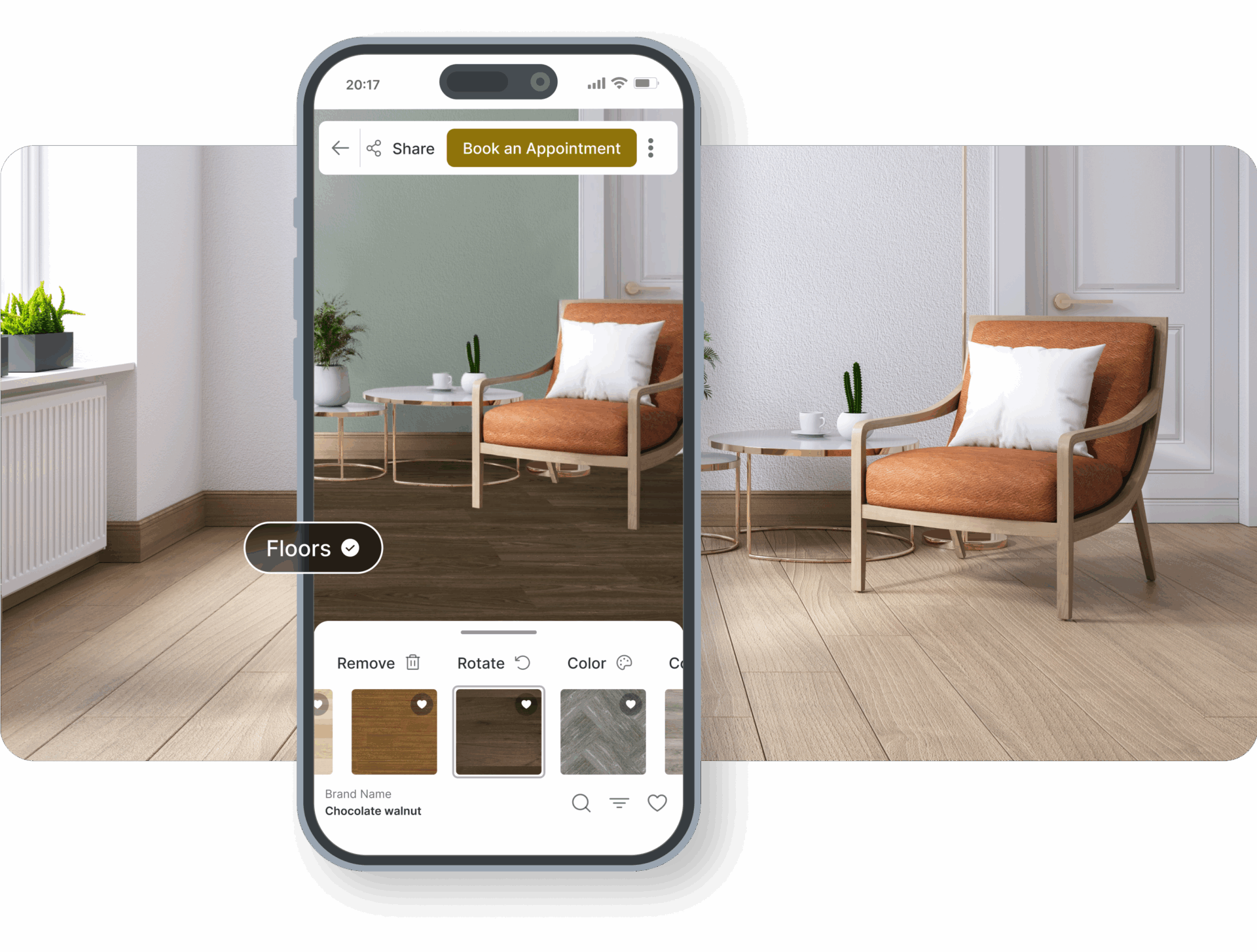 Flooring visualizer phone markers 4 - Perfect Home Flooring